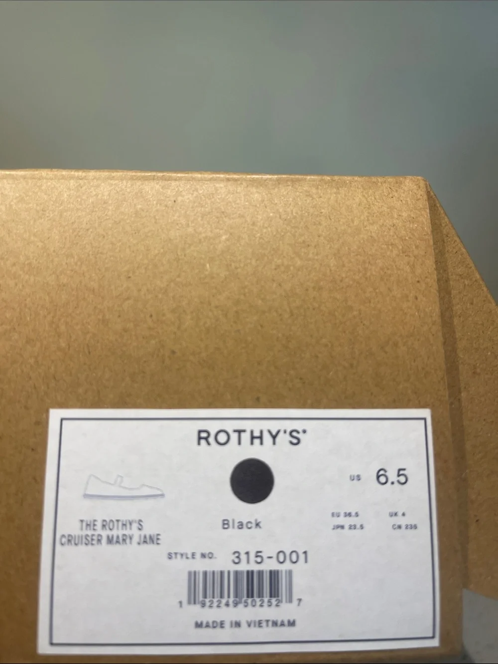 Rothy's Black Knit Mary Jane Flats with Blue Trim